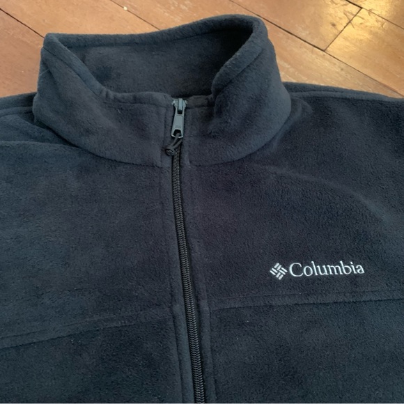 Columbia Full Zip Fleece Vest Black - Picture 4 of 10